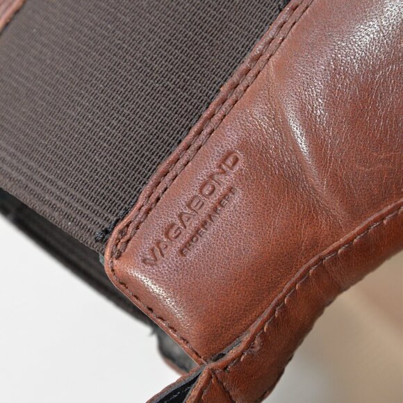 Vagabond Marja Brown Leather Chelsea Ankle Boots Sz 5.5 - Picture 7 of 10